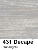 Holzfarbe Buche taubengrau decape - hervorgehobenen Holzmaserung