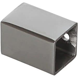 5 Verbinder Aluminium für Vierkantstäbe Aluminium