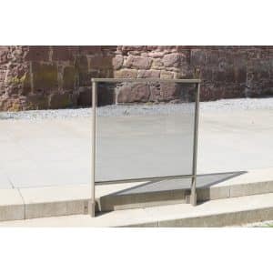 Dieda Geländer Linus Vario Seitliche Montage Aluminium 100 cm x 100 cm Taupe