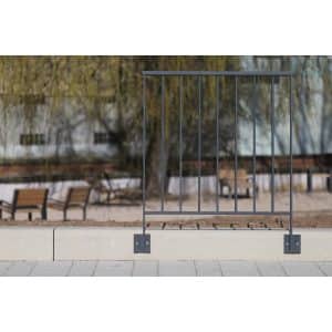 Dieda Geländer-Set Linus Anthrazit Aluminium 1.200 mm x 1.000 mm