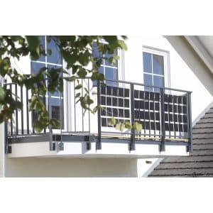 Dieda Linus Glasscheibe Füllung Solarzelle Aluminium 100 cm x 100 cm Anthrazit