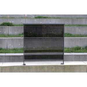 Dieda Linus Glasscheibe Füllung VSG 100 cm x 100 cm VSG 2 mm x 4 mm Anthrazit