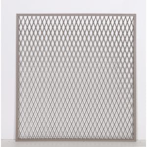 Dieda Linus Streckgitter Füllung Eckig Aluminium 100 cm x 100 cm Taupe