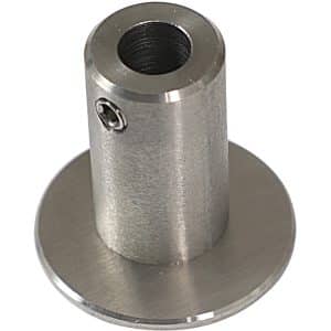 Dieda Rundstabhalter Edelstahl V2A Länge 35 mm Ø 20 mm