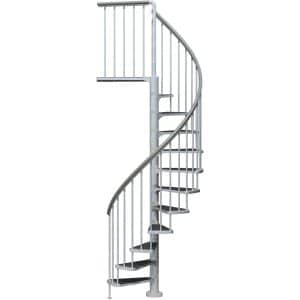 Dolle Außenspindeltreppe Gardenspin mit TRIMAX-Stufen Ø 125 cm Höhe bis 399