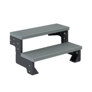 Dolle Außentreppe Gardentop Anthrazit 2 Stufen 100 cm Grau Ohne Geländer