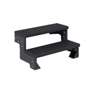 Dolle Außentreppe Gardentop Anthrazit 2 Stufen 100 cm Ohne Geländer