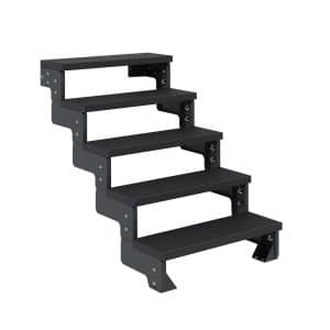 Dolle Außentreppe Gardentop Anthrazit 5 Stufen 80 cm Anthrazit Ohne Geländer