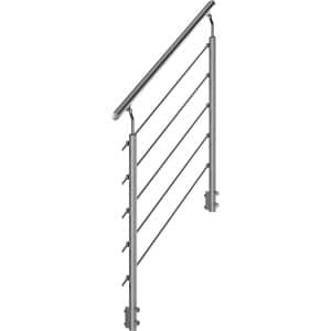 Dolle Außentreppe Gardentop Geländer Startset für 4 Stufen mit Edelstahlstäben