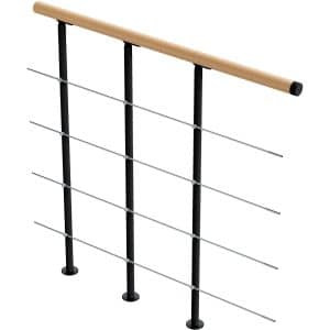 Dolle Brüstungsgeländer Boston Ergänzungsset 100 cm Anthrazit Handl. Buche FSC®