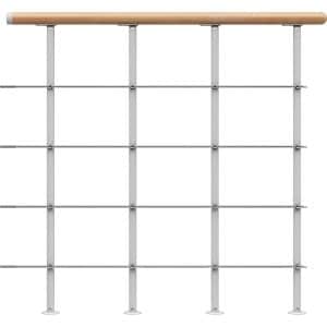 Dolle Brüstungsgeländer Boston Startset 100 cm Weiß Handlauf Buche FSC®