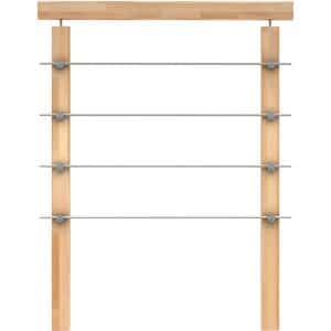 Dolle Brüstungsgeländer zu Raumspartreppe Lyon Buche Edelstahlrohre 1 m FSC®