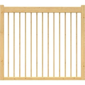 Dolle Brüstungsgeländer zu Raumspartreppe Lyon Kiefer Holzstäbe 1 m FSC®