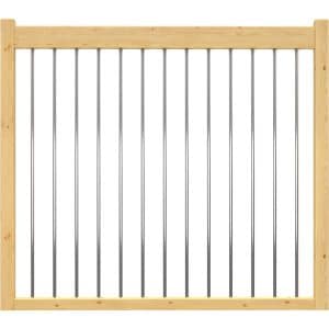 Dolle Brüstungsgeländer zu Raumspartreppe Lyon Kiefer Metallstäbe 1 m FSC®