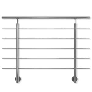 Dolle Geländer-Set Edelstahl 150 cm Wandmontage