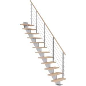 Dolle Mittelholmt. Frankfurt Eiche Weiß Perlgrau GH bis 258 cm Gerade 65 cm FSC®
