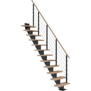 Dolle Mittelholmtr. Frankfurt Eiche/weiß Anthr. GH bis 279 cm Gerade 75 cm FSC®