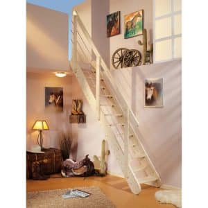 Dolle Raumspartreppe Bern Buche-Leimholz versiegelt FSC®