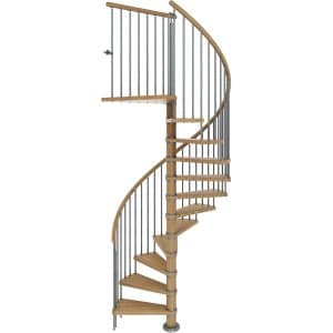 Dolle Spindeltreppe Winnipeg Eiche geölt Höhe bis 315 cm Ø 120 cm FSC