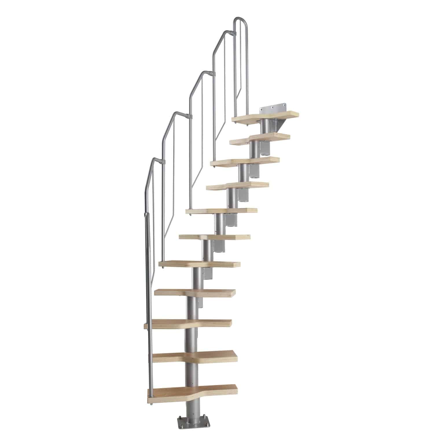 Dolle Systemtreppe mit Raumsparstufen inkl. Geländer FSC