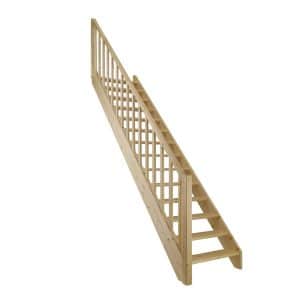 Dolle Wangentreppe Paris gerade ohne Setzstufen Fichte FSC