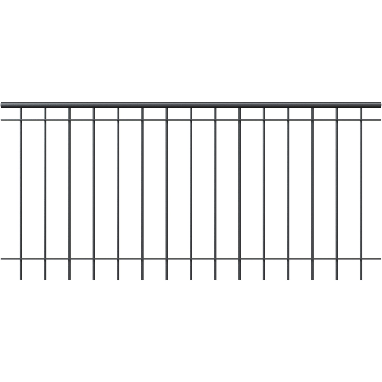 Eleo Metallgeländer Ancona 90 cm x 192 cm pulverbeschichtet Anthrazit