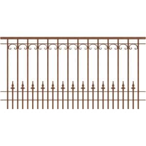 Eleo Metallgeländer Lucca 90 cm x 96 cm mit Rostpatina