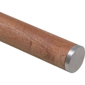 Endkappe Edelstahl flach für Holzhandlauf Ø 40 mm