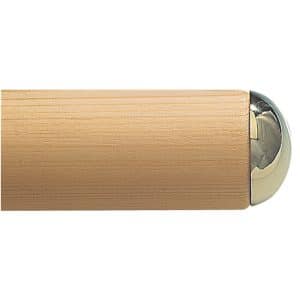 Endkappen Messing poliert 2 Stück