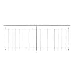 Geländerset für raumhohe Fenster senkrecht 250 cm