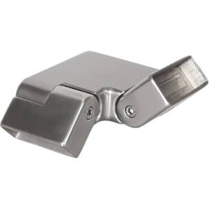 Gelenk Aluminium 0 - 45° mit Winkel 90° und Gelenk 0 - 45° für Aluminiumhandlauf