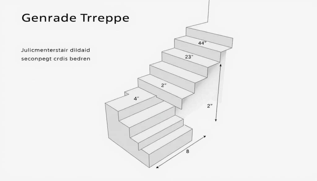 Gerade Treppen berechnen