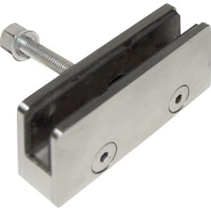 Glashalter Eckig V4A