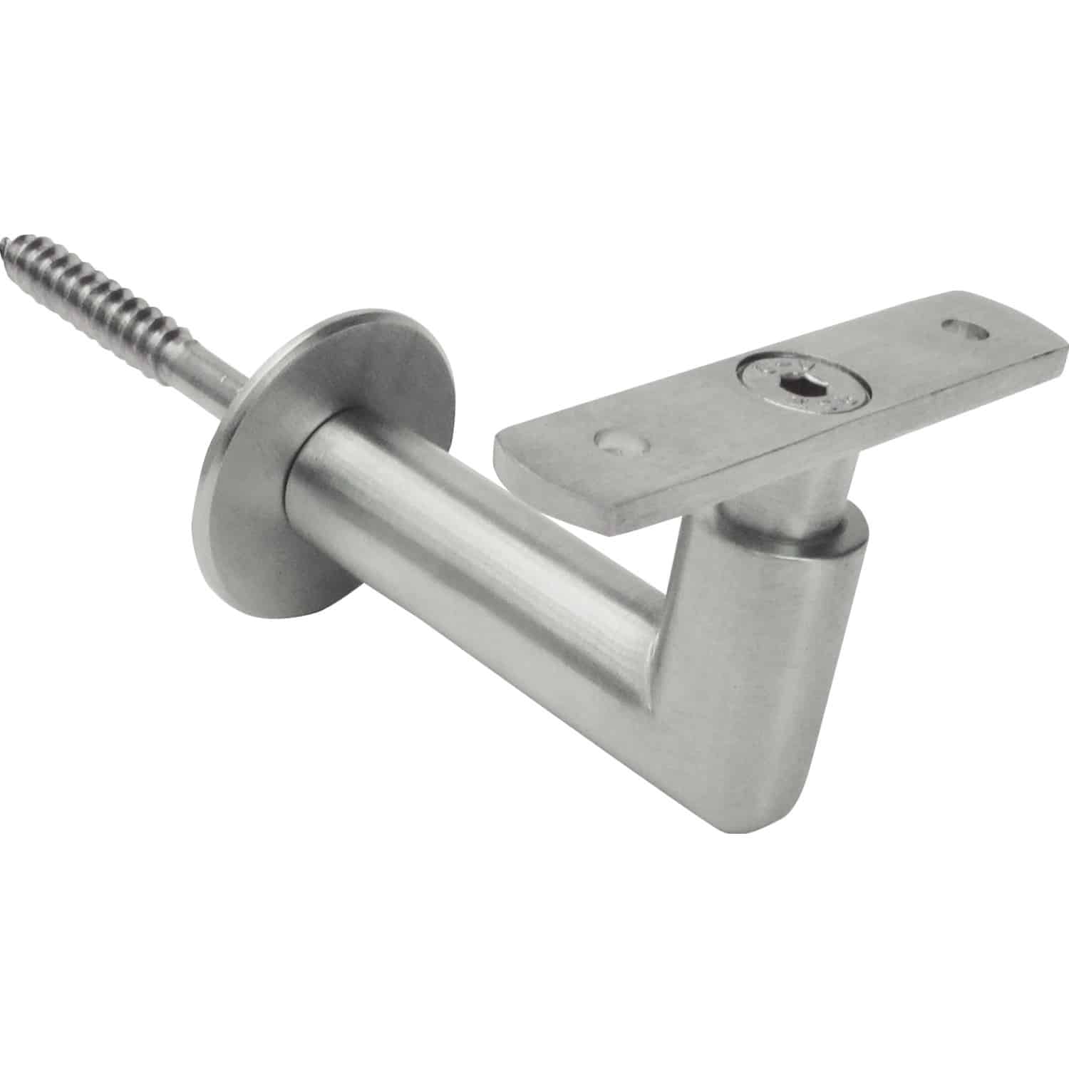 Handlaufkonsole matt Chrom L-Form