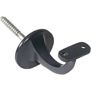 Handlaufkonsolen Anthrazit aus Aluminium für Ø 52 mm Holzhandlauf