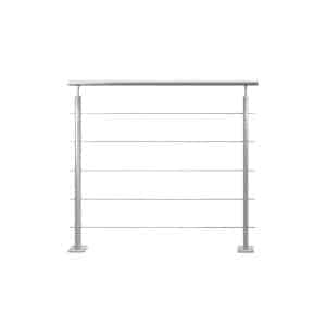 Kordo Geländerset 1m Aus Eloxiertem Aluminium Farbe Alu Inga