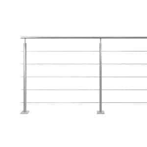 Kordo Geländerset 2m Aus Eloxiertem Aluminium Farbe Alu Inga