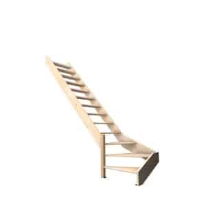 Kordo Treppe 1/4 Gewendelt Links Buche Nostra
