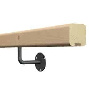 Kordo Wandhandlauf-Set 2 m Aus Tanne und Halterungen Claro