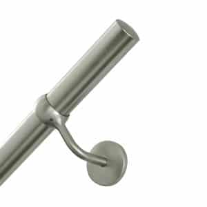 Kordo Wandhandlauf Set 2m Aus Stahl und Halterungen Gebürstet