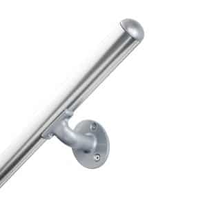 Kordo Wandhandlauf-Set Aluminium und Stützen Alufarbe Inoline