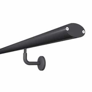 Kordo Wandhandlauf-Set Aluminium und Stützen Anthrazit Prestio