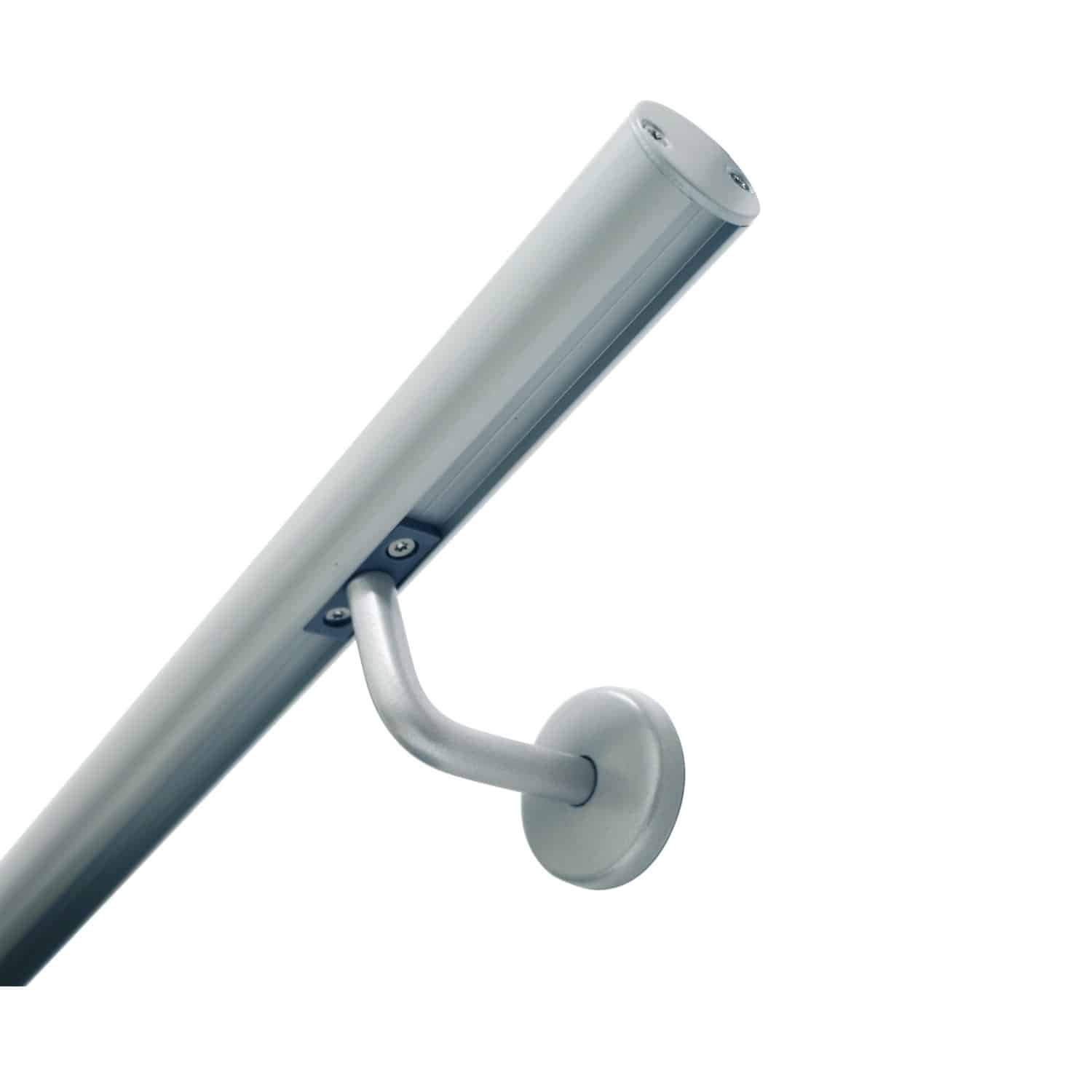 Kordo Wandhandlauf-Set Aluminium und Stützen Grau Opalu