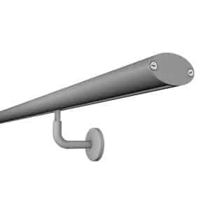 Kordo Wandhandlauf-Set Aluminium und Stützen Grau Prestio