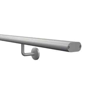 Kordo Wandhandlauf-Set Aus Eloxiertem Aluminium Und Stützen Inga