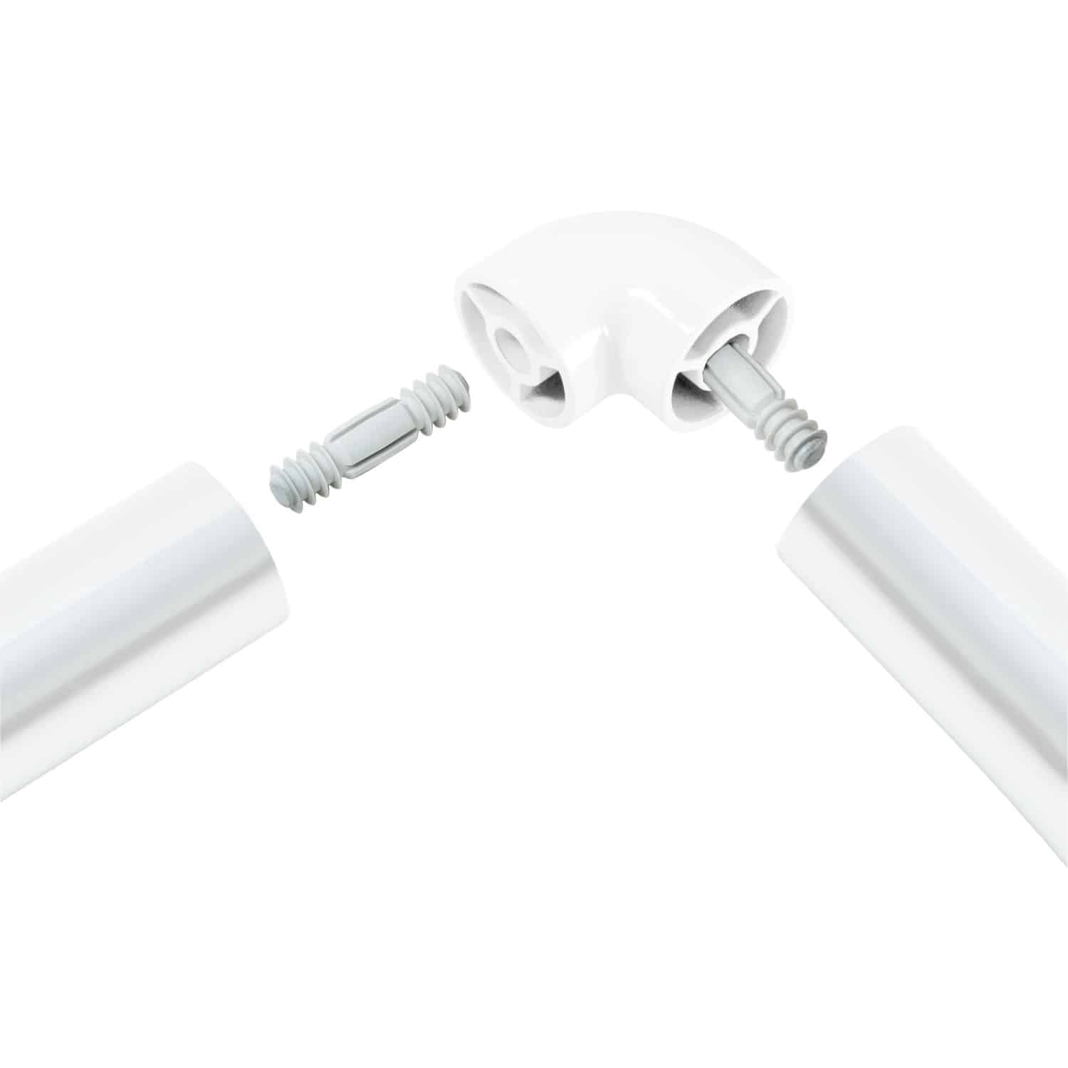 Kordo Winkelstück Für Handläufe 90 Grad Aluminium Weiß Inoline