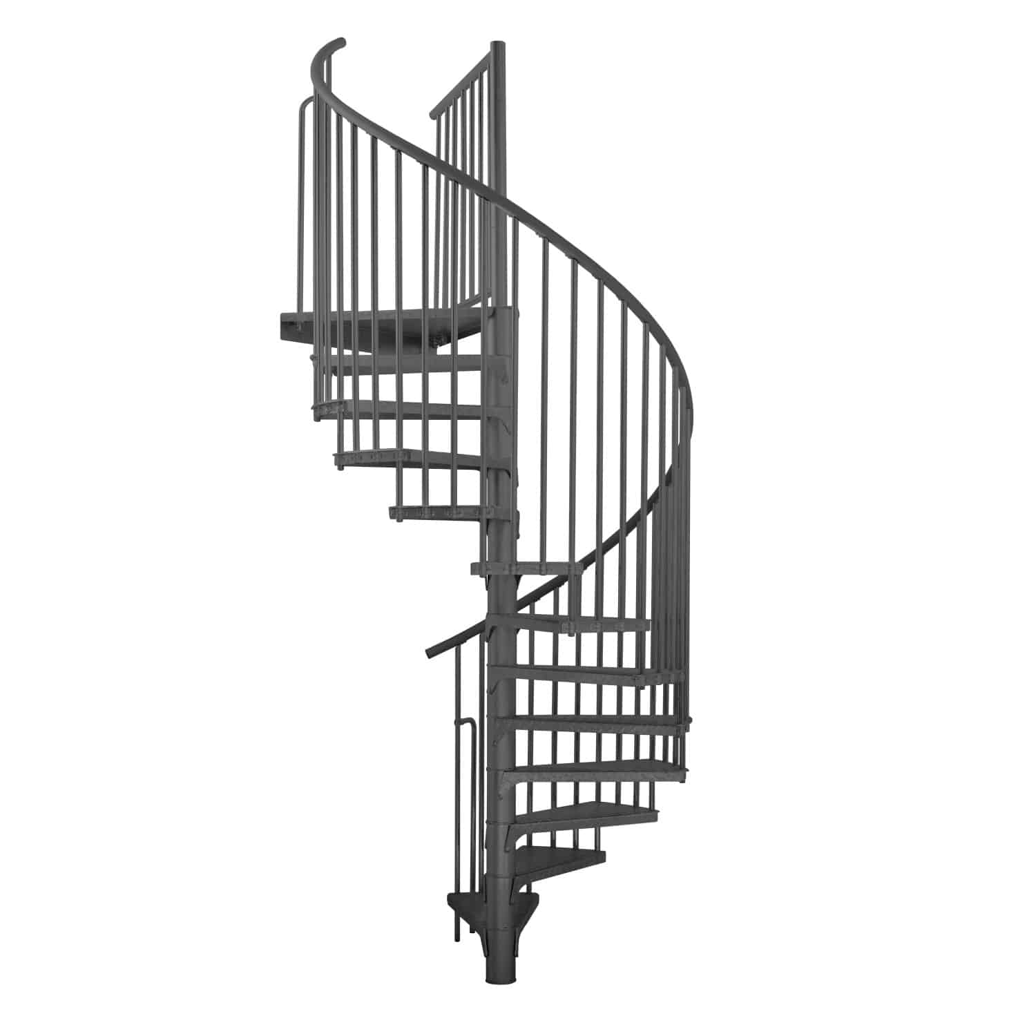 Minka Außentreppe Rondo Zink Ø 120 cm Anthrazit