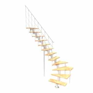 Minka Mittelholmtreppe Comfort Top Turn Buche Weiß