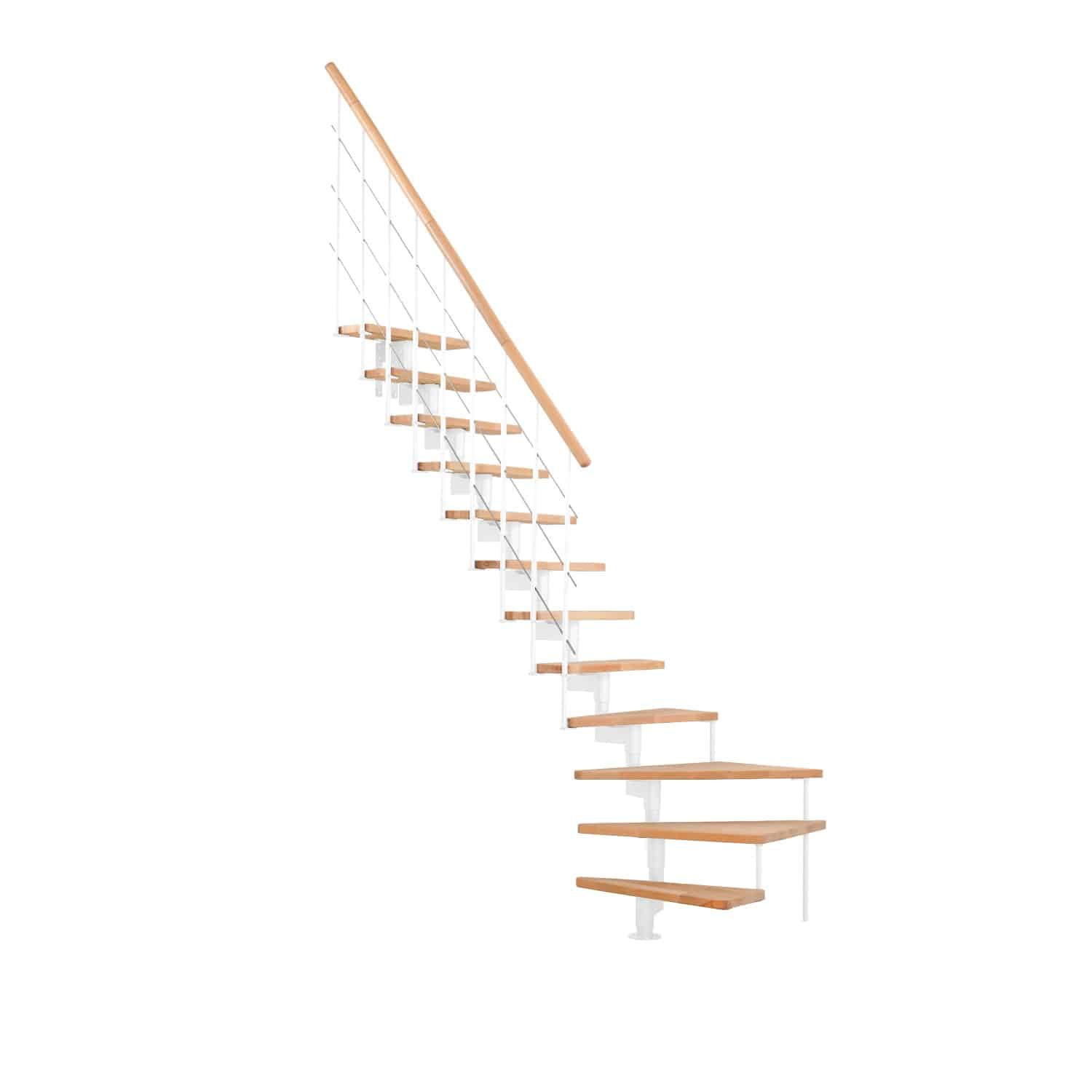 Minka Mittelholmtreppe Style Turn Buche Weiß