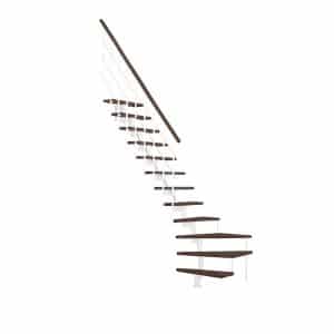 Minka Mittelholmtreppe Style Turn Walnuss Weiß